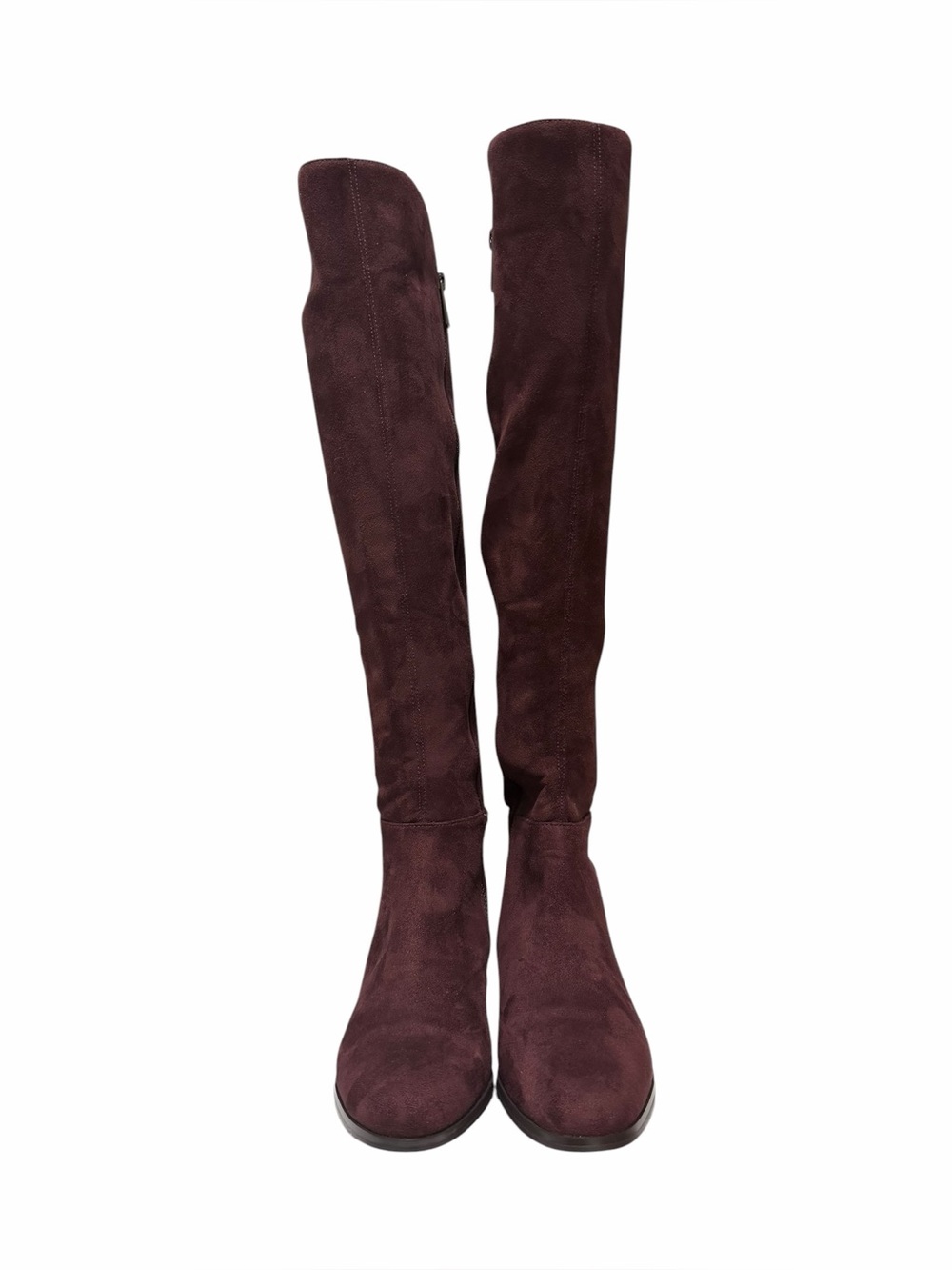Michael Kors Solid Wine Suede Tall Boots